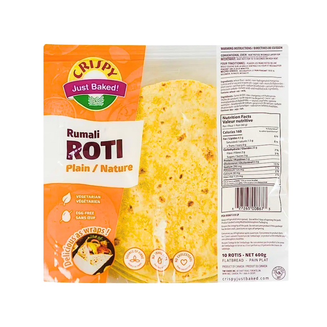 Buy Crispy Frozen Rumali Roti Wheat 600g  online at the best price from FAIRMART.