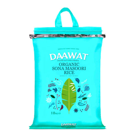 Buy Daawat Organic Sona Masoori Rice 10kg Online in Fairmart UK