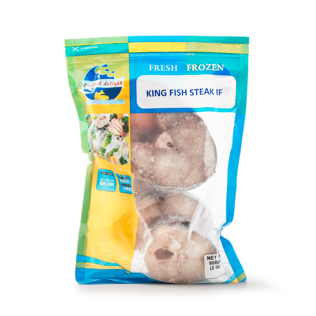 Daily Delight Frozen King Fish (Vanjaram) Steaks 500g