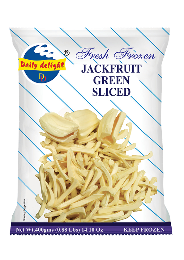 Daily Delight Fresh Frozen Jackfruit Green Sliced 400g