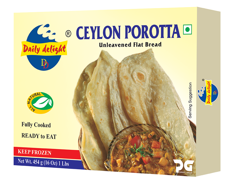 Daily Delight Frozen Ceylon Parotta 454g
