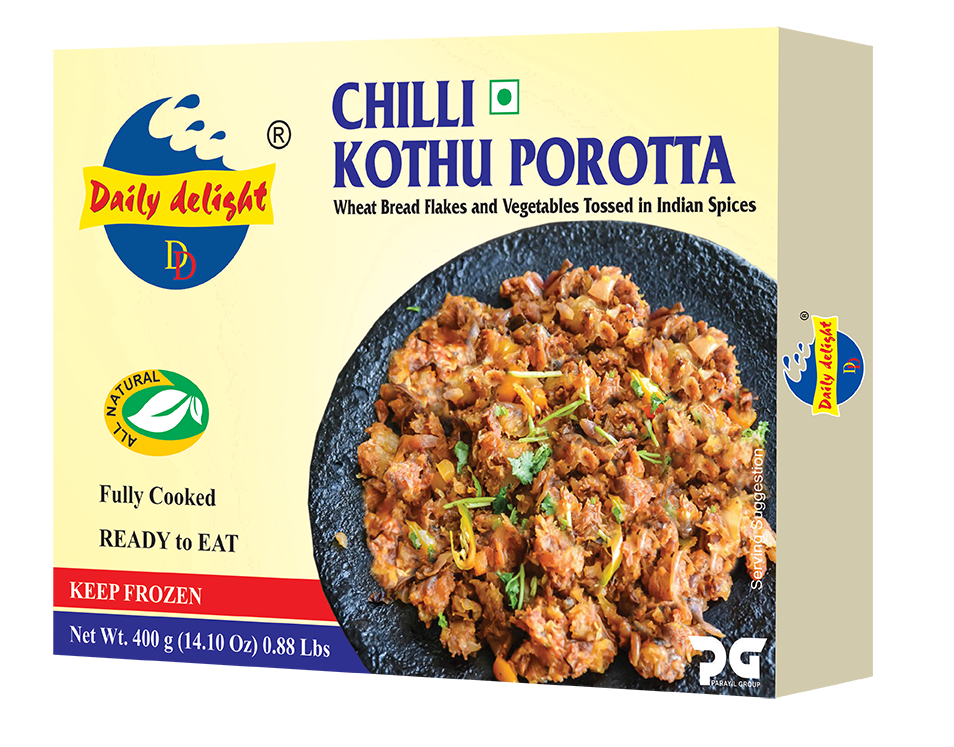 Daily Delight Frozen Chilli Kothu Porotta 454g