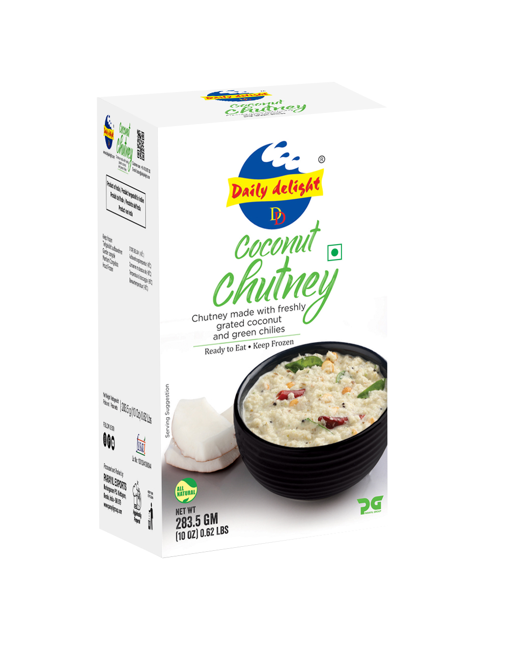 Daily Delight Frozen Coconut Chutney 284g