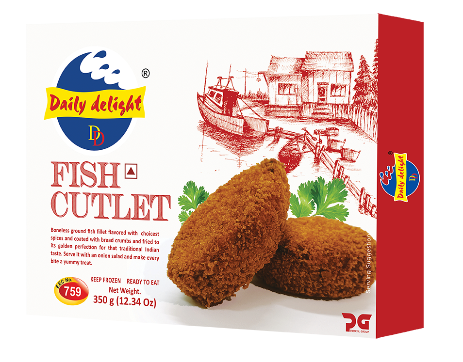 Daily Delight Frozen Fish Cutlet 350g