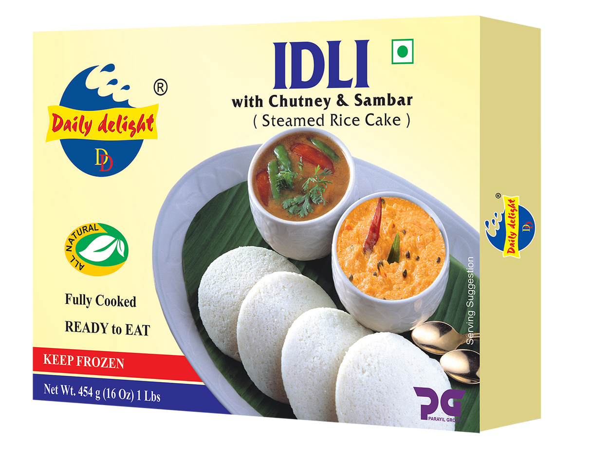Daily Delight Frozen Idli Chutney & Sambar 454g