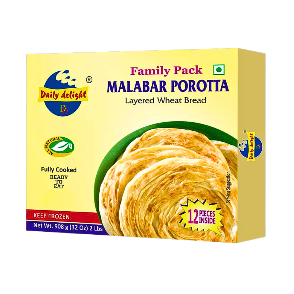 Buy Daily Delight Frozen Malabar Porotta 908g  online at the best price from FAIRMART.
