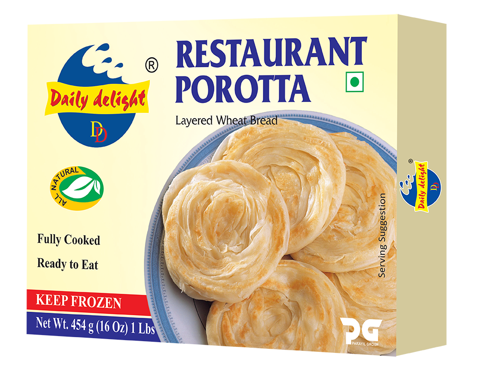 Buy Daily Delight Frozen Restaurant Porotta 454g Online in Fairmart UK