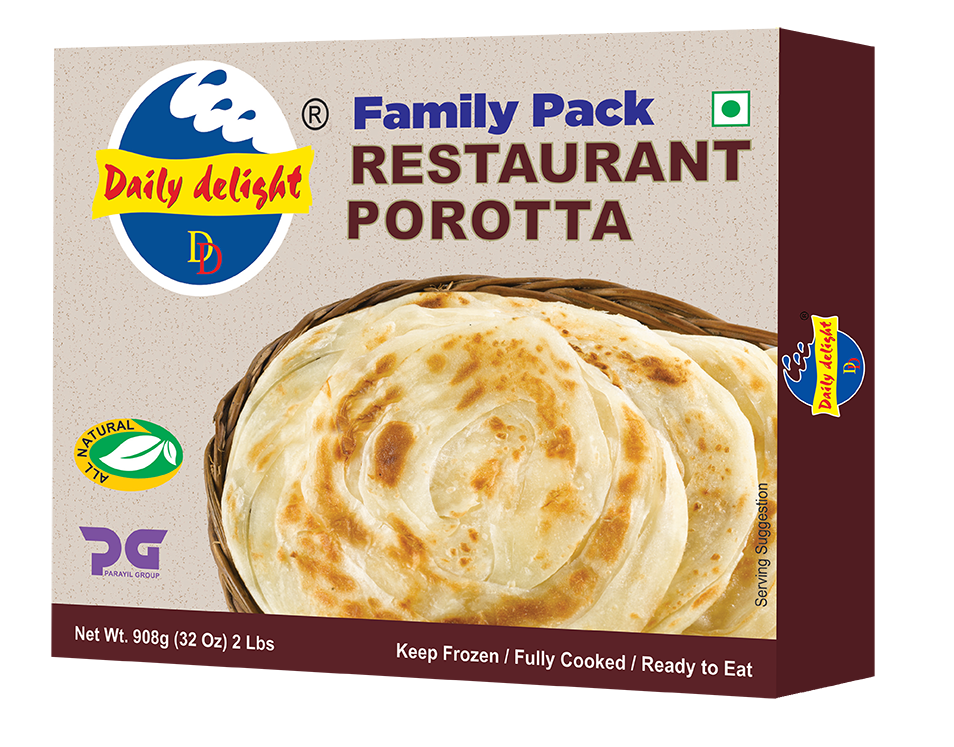 Daily Delight Frozen Restaurant Porotta 908g