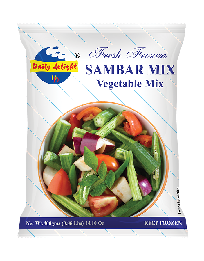 Daily Delight Frozen Sambar Mix 400g