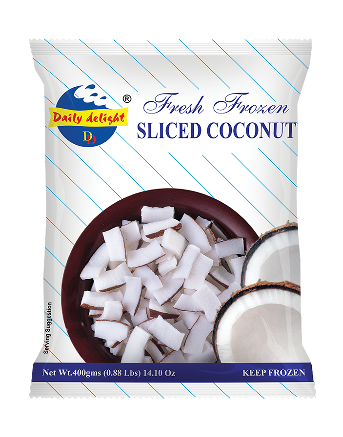 Daily Delight Frozen Sliced Coconut 400g