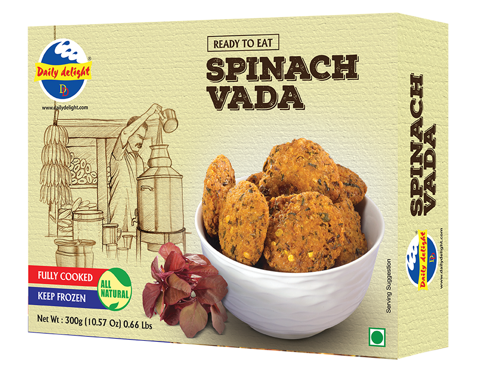Daily Delight Frozen Spinach Vada 300g