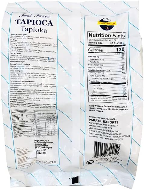 Buy Daily Delight Frozen Tapioca (Cassava) 908g Online in Fairmart UK