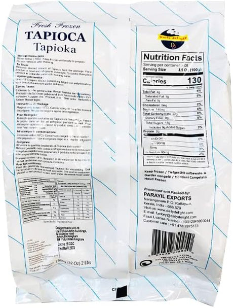 Buy Daily Delight Frozen Tapioca (Cassava) 908g Online in Fairmart UK
