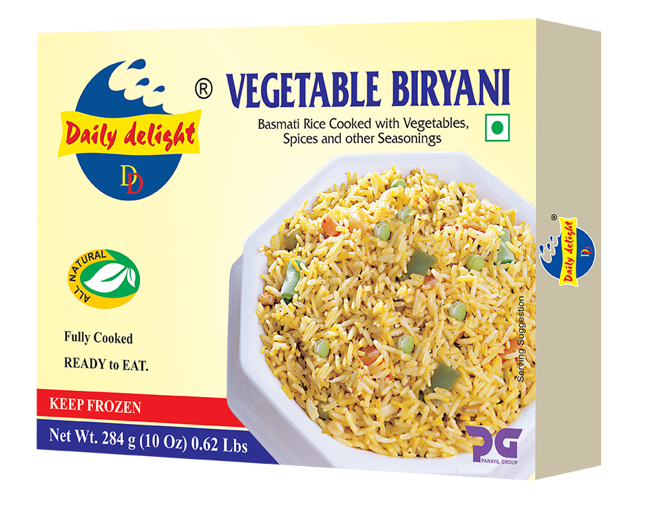 Buy Daily Delight Frozen Vegetable Biryani 284g Online in Fairmart UK