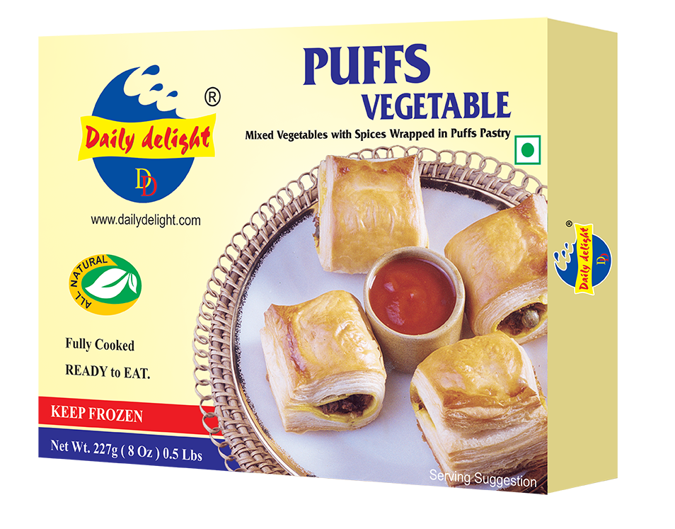 Buy Daily Delight Frozen Vegetable Puffs 227g Online in Fairmart UK