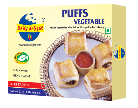 Buy Daily Delight Frozen Vegetable Puffs 227g Online in Fairmart UK