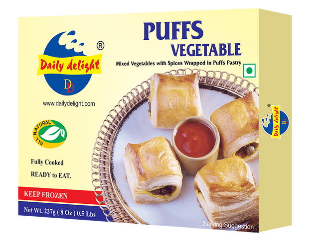 Buy Daily Delight Frozen Vegetable Puffs 227g Online in Fairmart UK