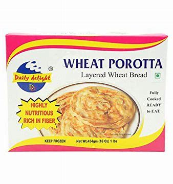 Buy Daily Delight Frozen Wheat Porotta 454g Online in Fairmart UK