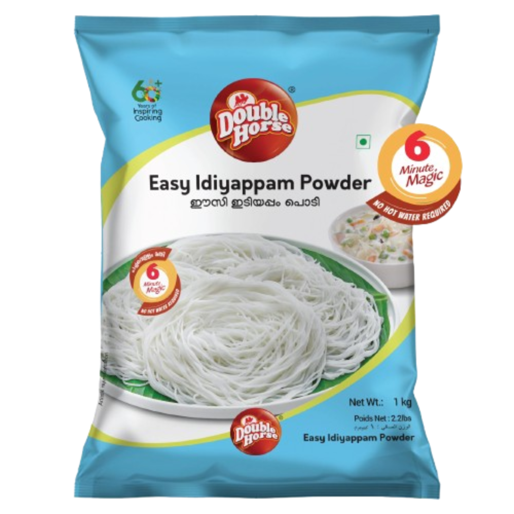 Buy Double Horse Easy Idiyappam Powder (White) 1kg online at the best price from FAIRMART and get delivered at your doorstep.