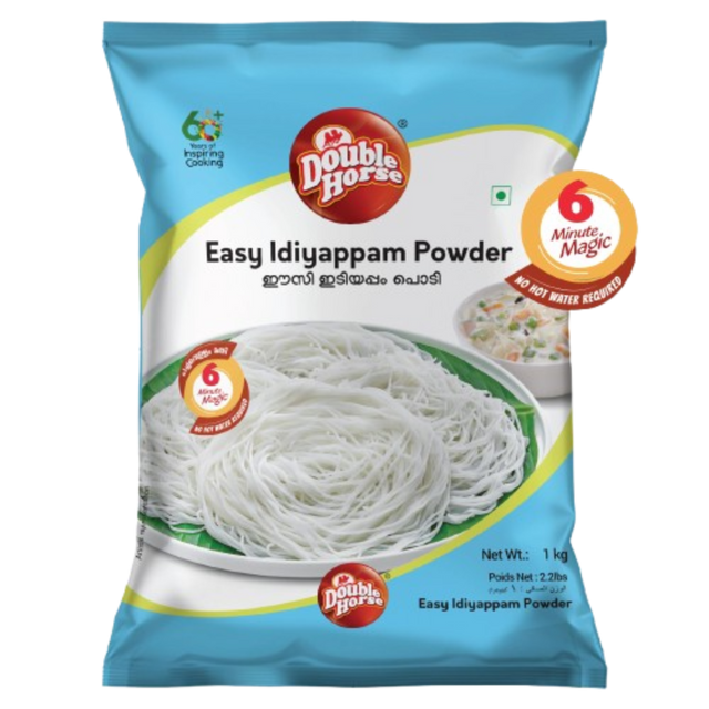 Buy Double Horse Easy Idiyappam Powder (White) 1kg online at the best price from FAIRMART and get delivered at your doorstep.