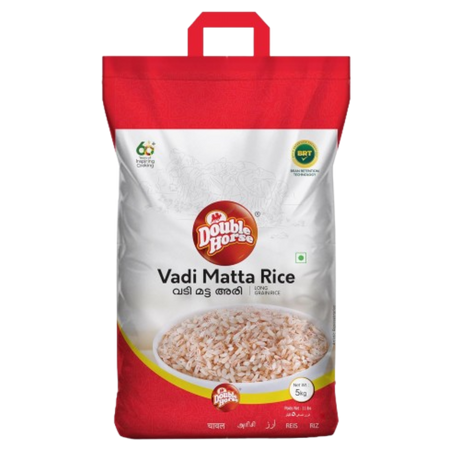 Buy Double Horse Vadi Matta Rice 5kg  online at the best price from FAIRMART.