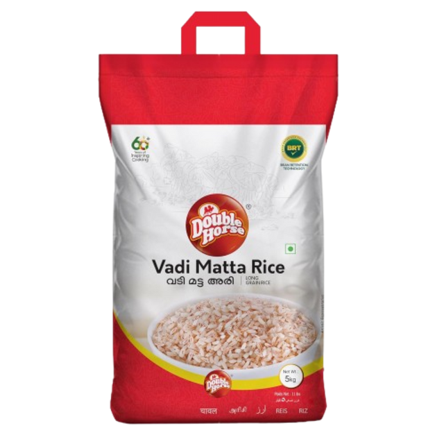 Buy Double Horse Vadi Matta Rice 5kg  online at the best price from FAIRMART.