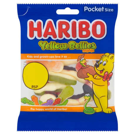 Buy Haribo Yellow Bellies Minis 60g  online at the best price from FAIRMART.