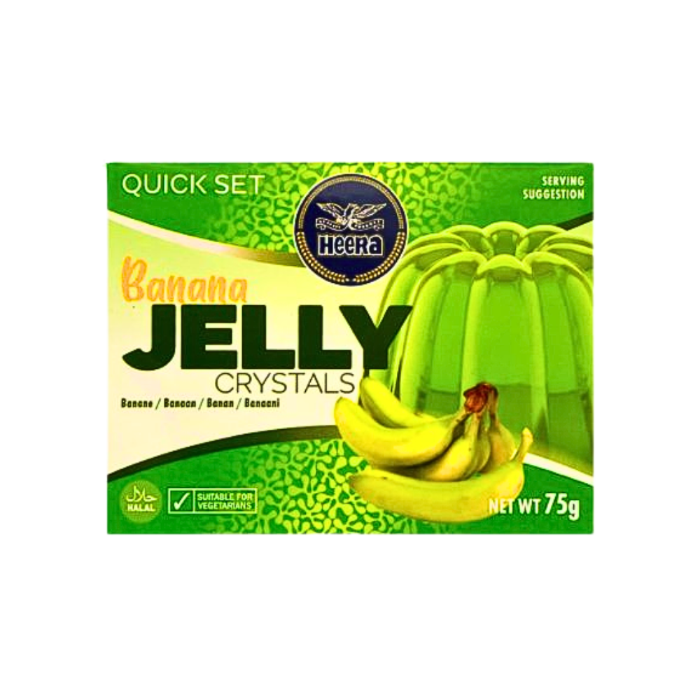 Buy Heera Banana Jelly Crystals 75g Online in Fairmart UK