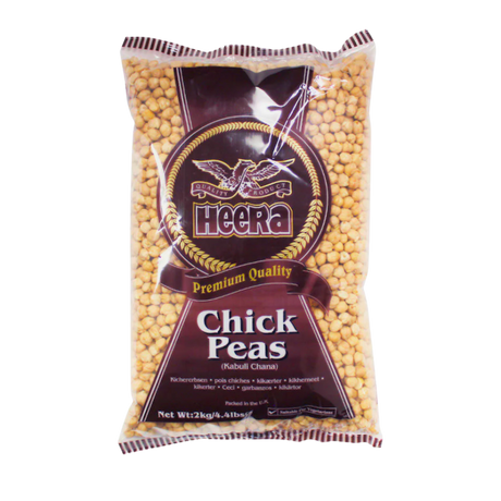 Buy Heera Chick Peas White Chana 2kg Online in Fairmart UK