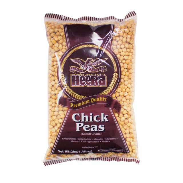 Buy Heera Chick Peas White Chana 2kg Online in Fairmart UK