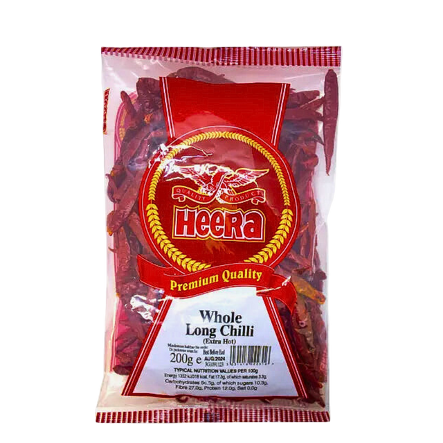 Buy Heera Extra Hot Whole Long Chilli 200g. Online in Fairmart UK