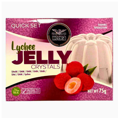 Buy Heera Lychee Crystal Jelly (Halal) 75g Online in Fairmart UK