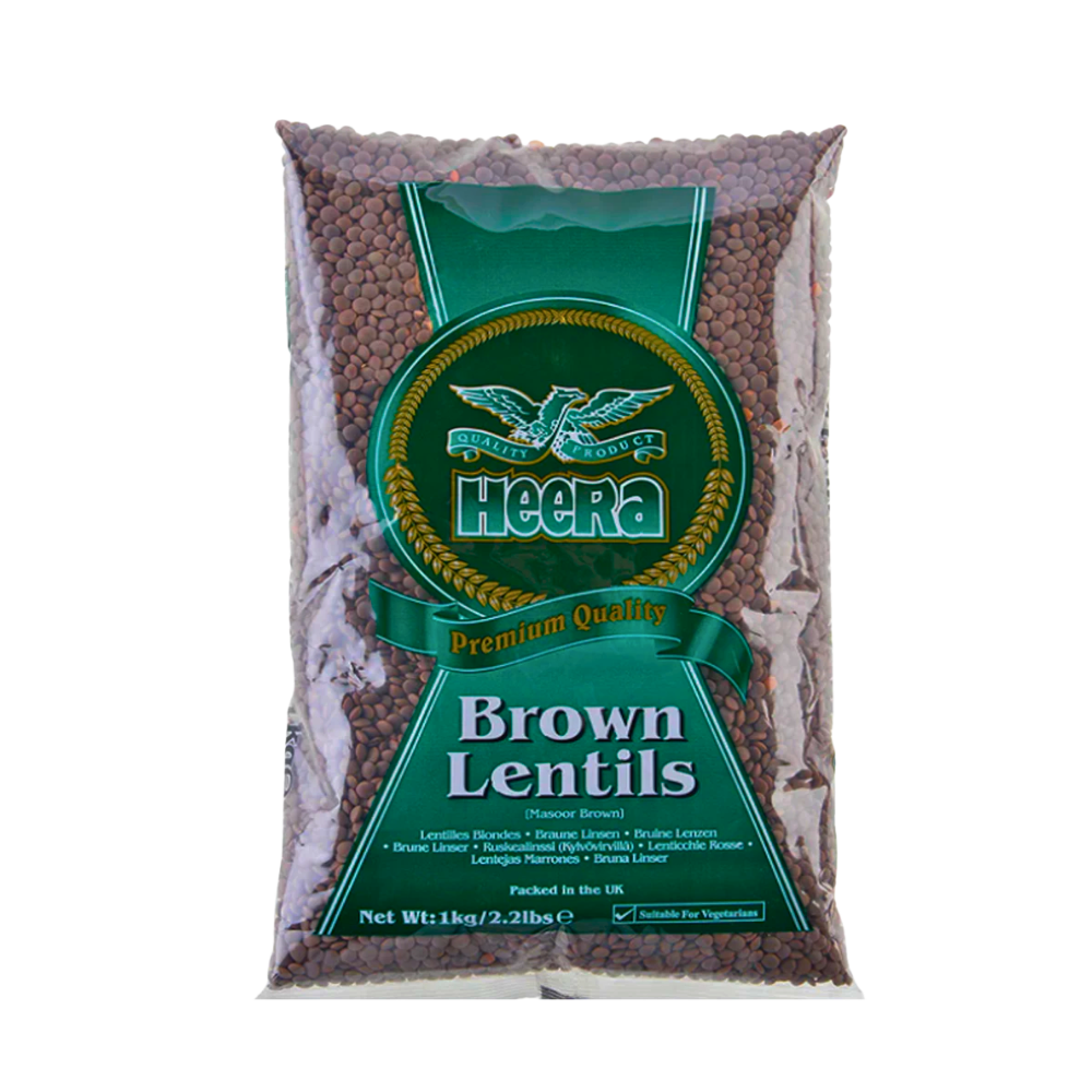 Heera Masoor Brown Lentils 1kg