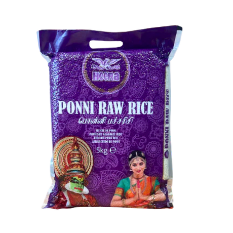 Buy Heera Poni Raw Rice 5kg. Online in Fairmart UK