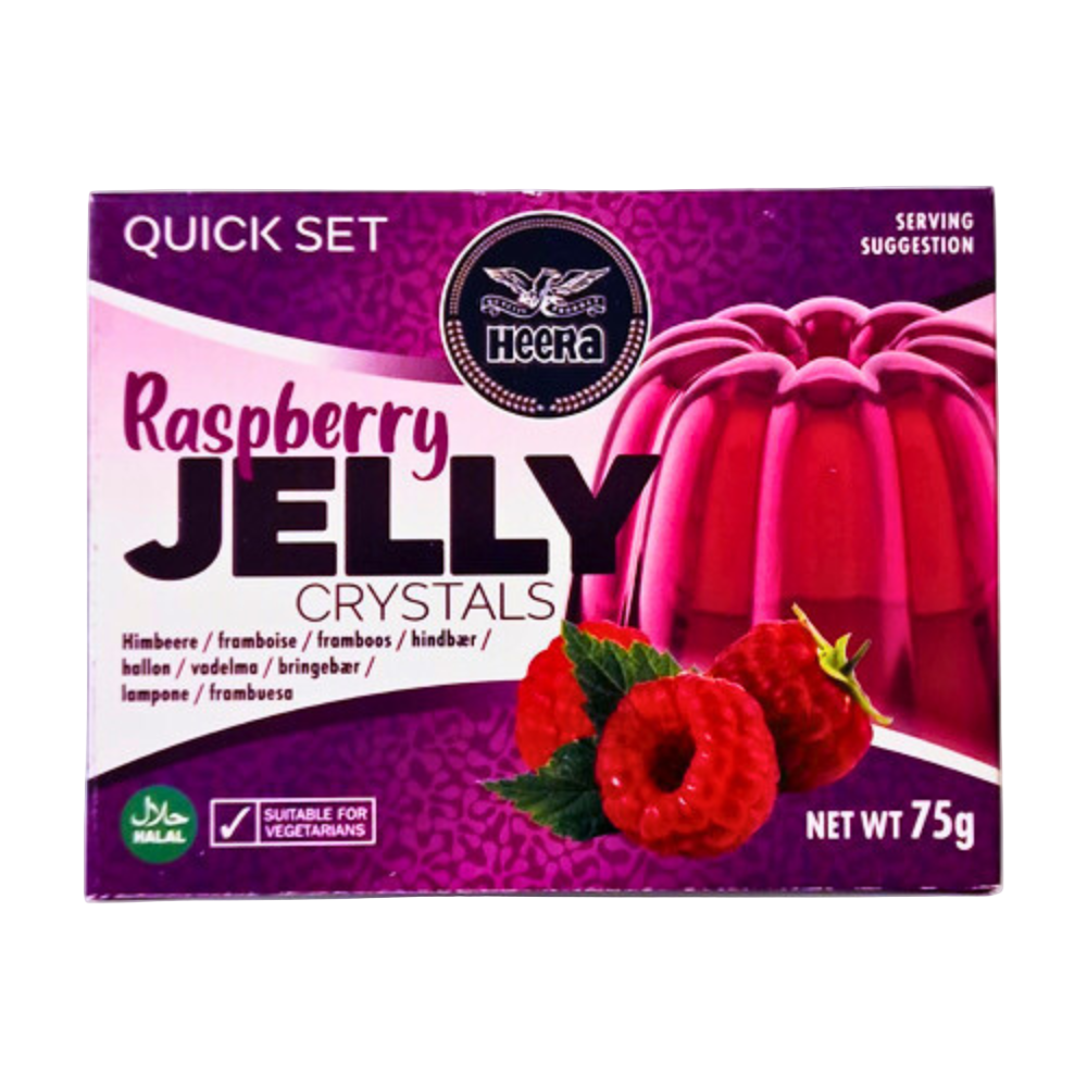 Buy Heera Raspberry Flavour Jelly Crystals 75g Online in Fairmart UK