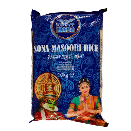 Buy Heera Sona Masoori  Rice 10kg.  Online in Fairmart UK