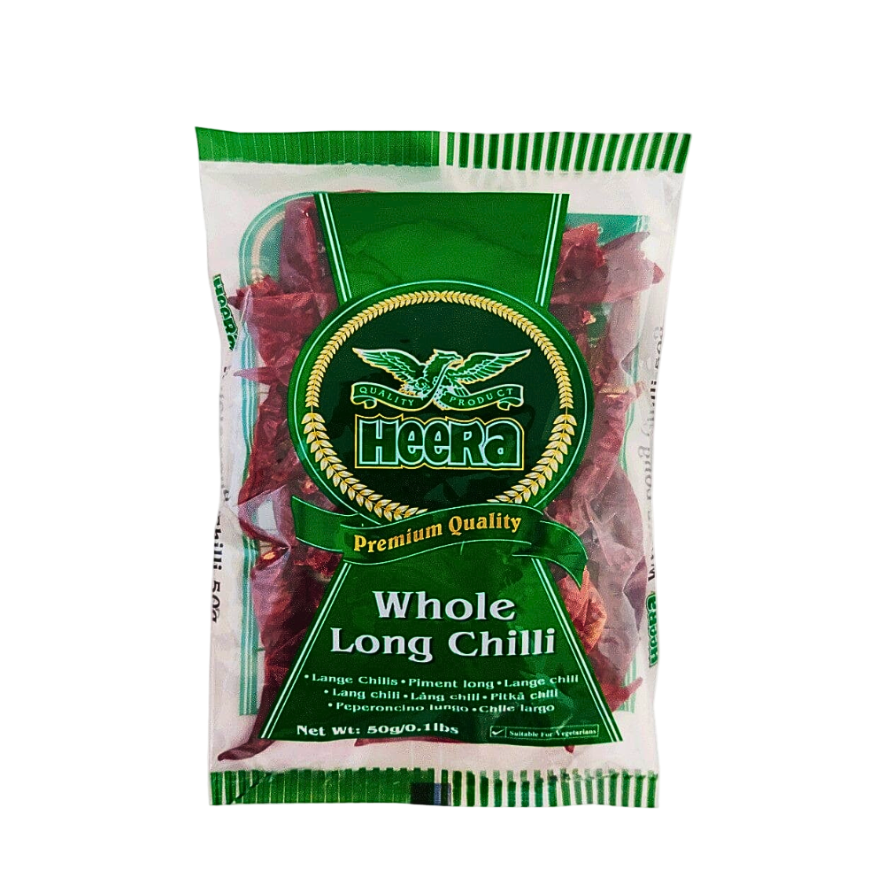 Buy Heera Whole Long Chilli 50g Online in Fairmart UK