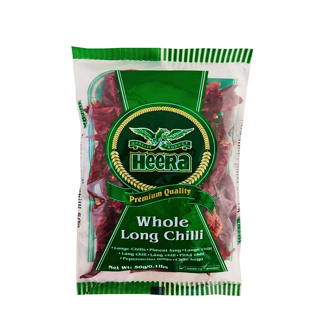 Buy Heera Whole Long Chilli 50g Online in Fairmart UK