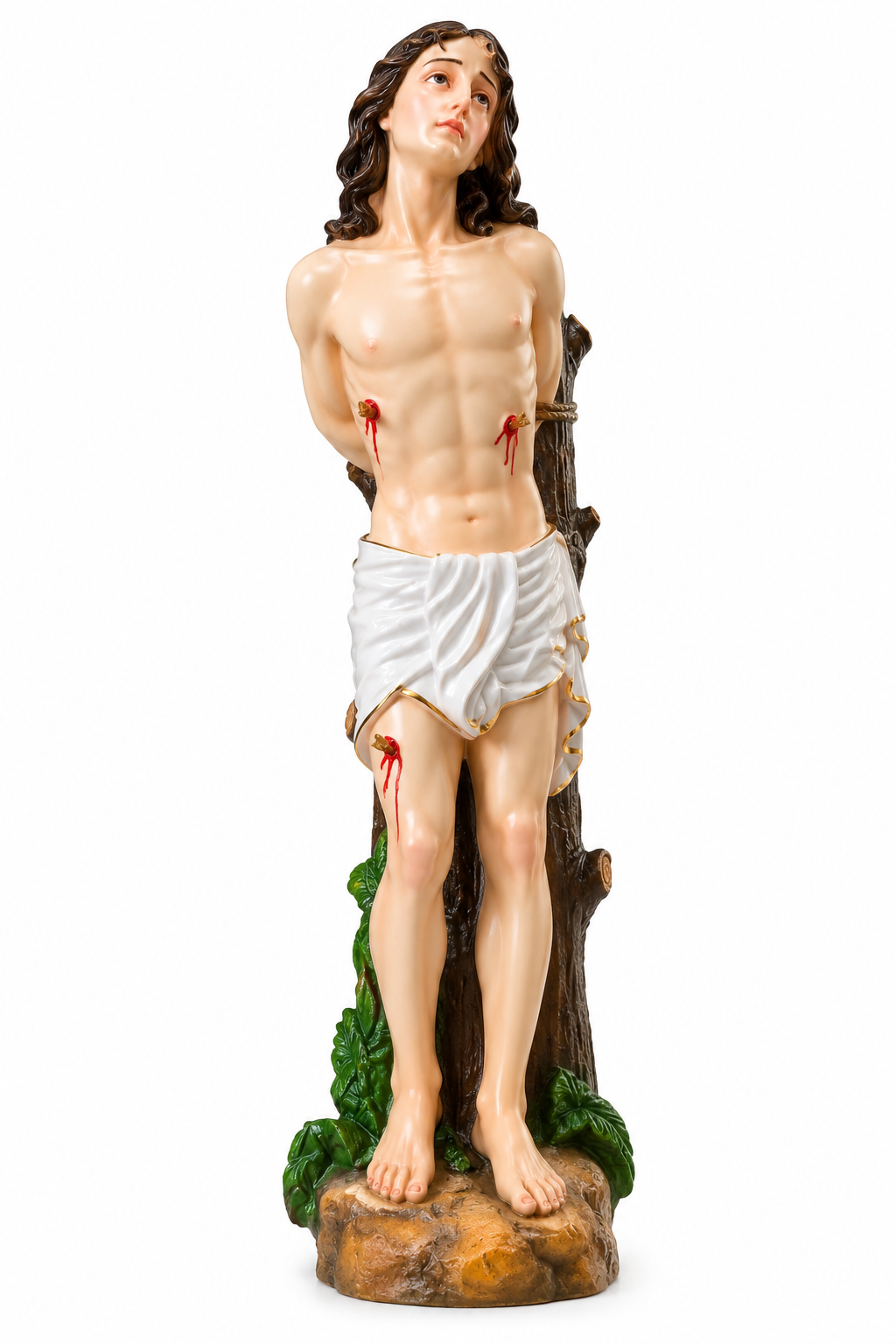 Saint Sebastian 10-Inch Statue – Traditional Christian Religious Figurine