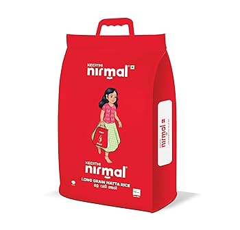 Buy Keerthi Nirmal Long Grain Matta Rice 10kg Online in Fairmart UK