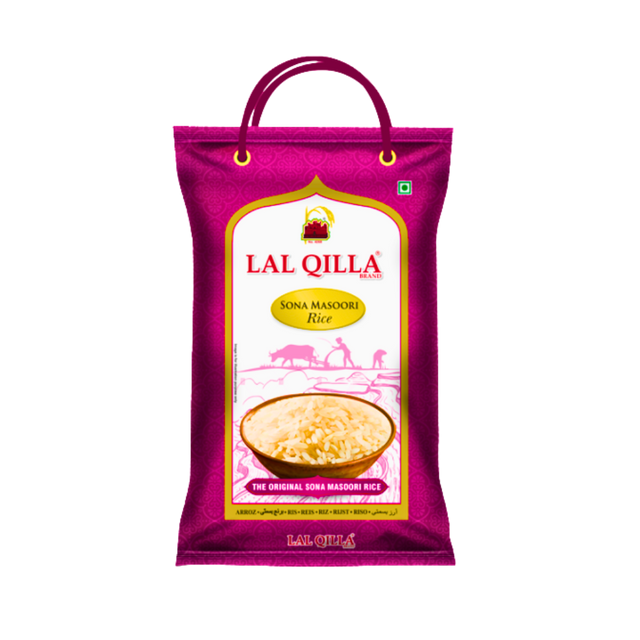 Buy Lal Quilla Sona Masoori Steamed Rice 5kg  online at the best price from FAIRMART.