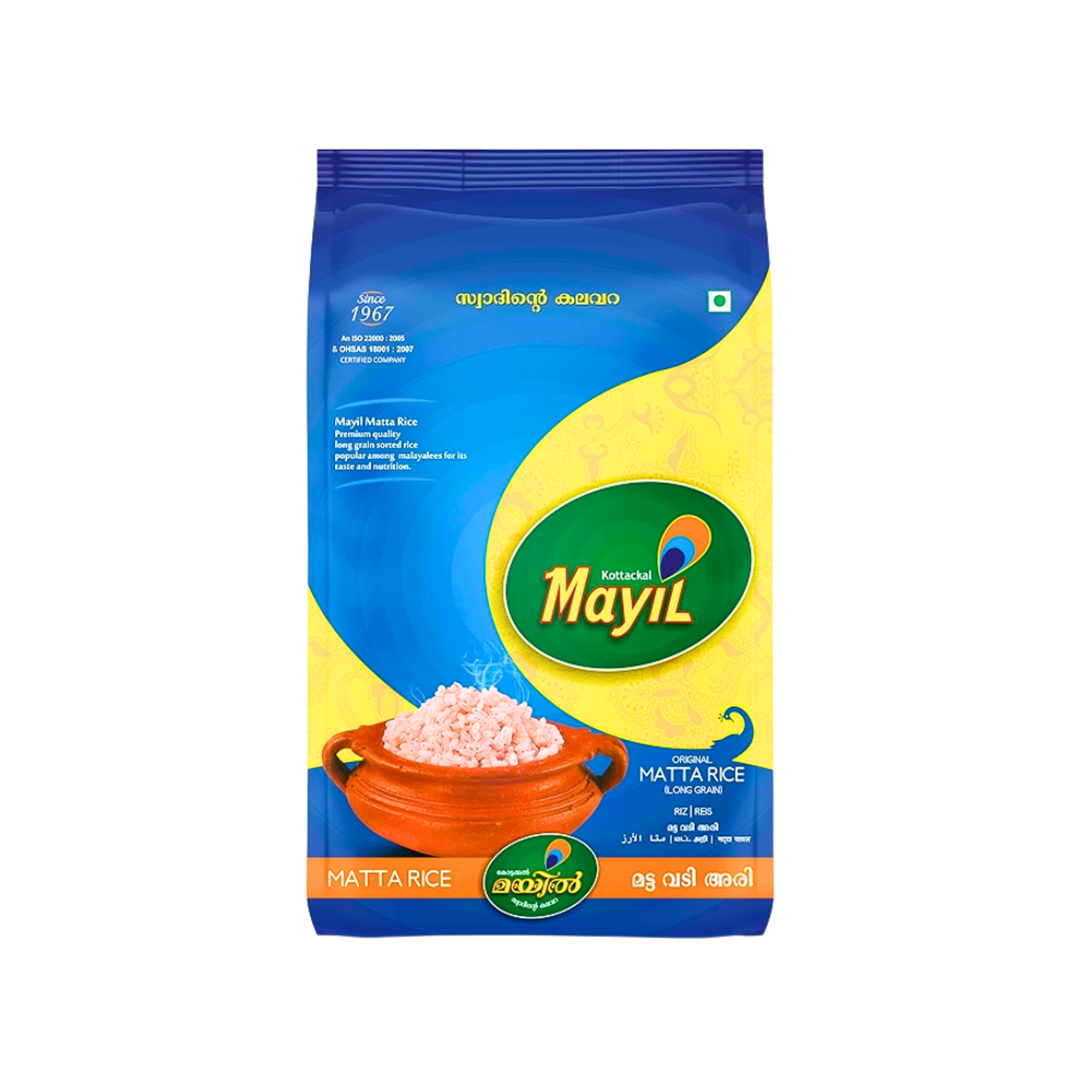 Buy Mayil Palakkadan Matta Rice 5kg  online at the best price from FAIRMART.