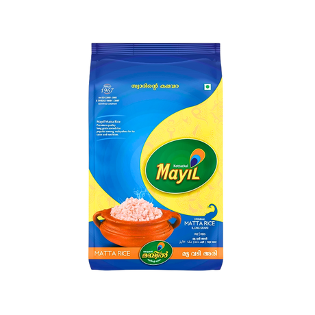 Buy Mayil Palakkadan Matta Rice 5kg  online at the best price from FAIRMART.