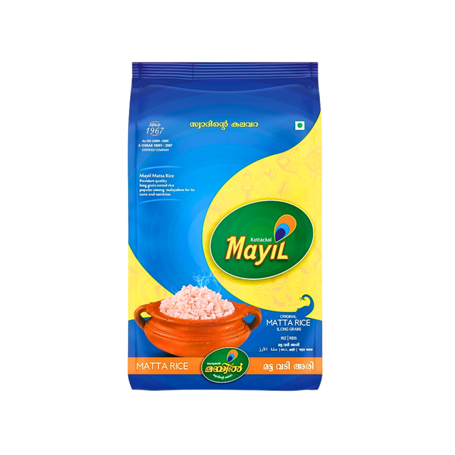 Buy Mayil Palakkadan Matta Rice 5kg  online at the best price from FAIRMART.