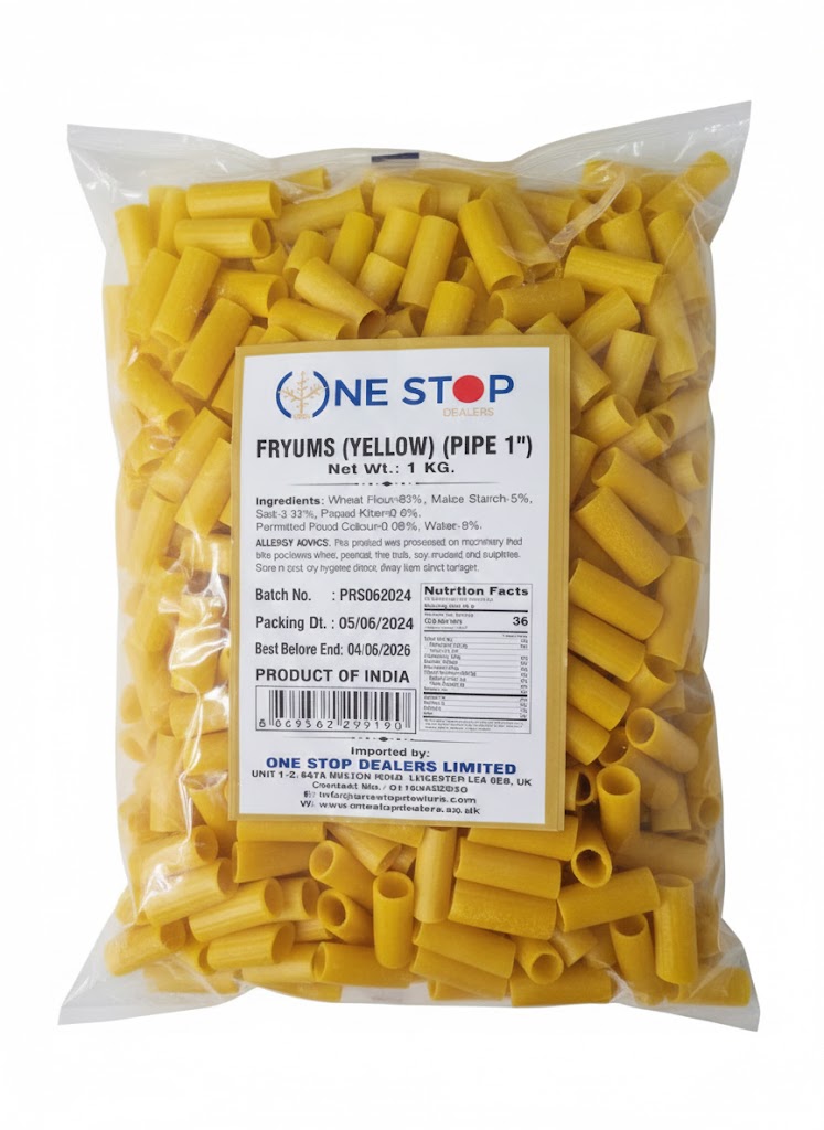 One stop Fryums Yellow Pipe 200g
