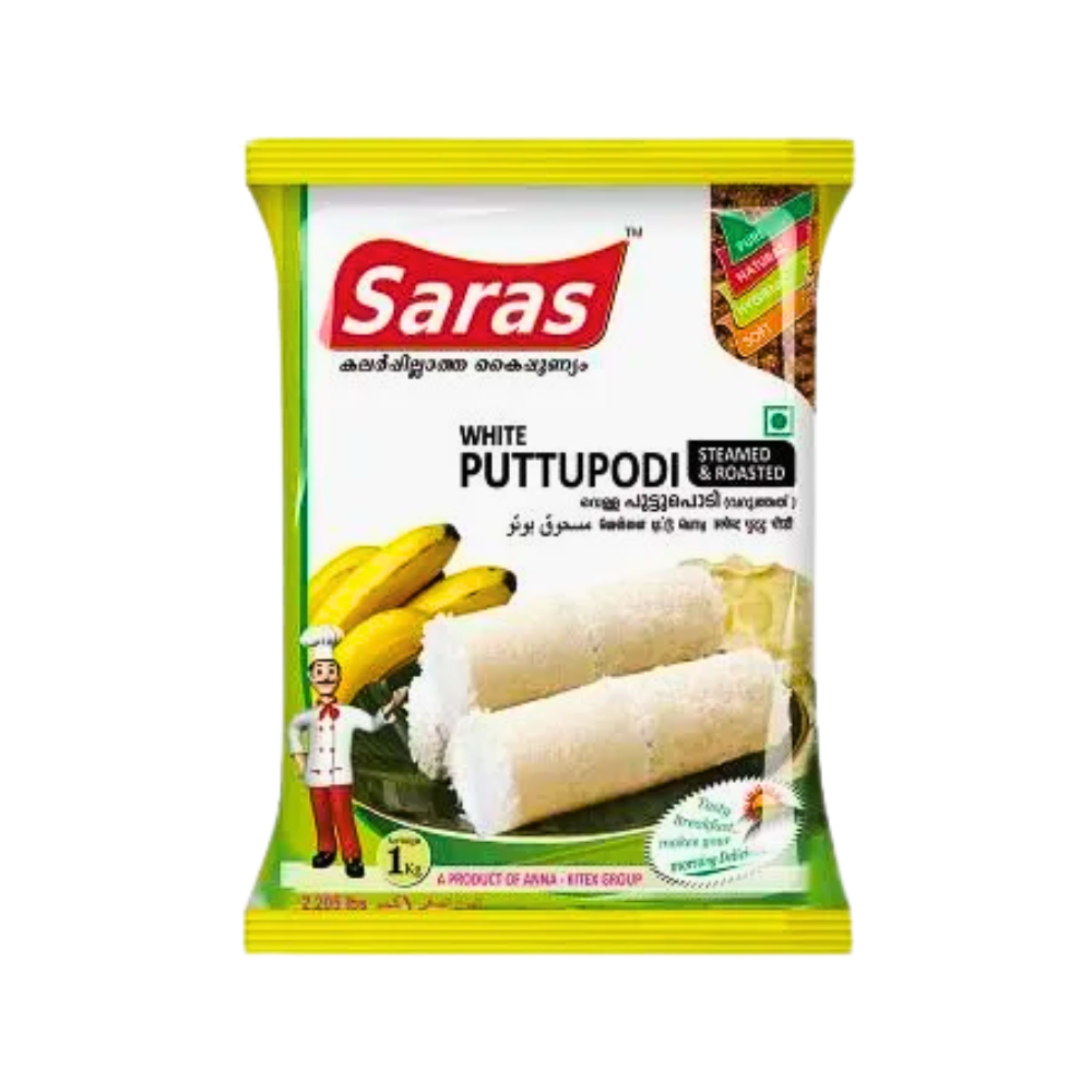 Buy Saras White Puttu Podi 1kg  online at the best price from FAIRMART.