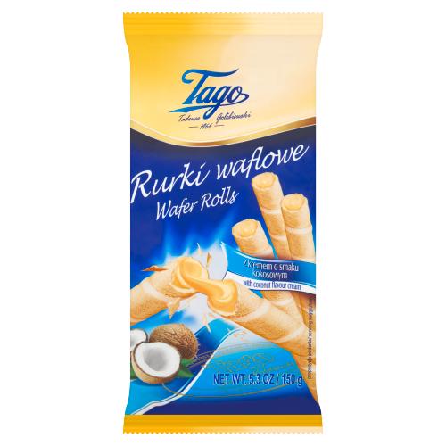 Tago Wafer Rolls With Coconut Cream 150g