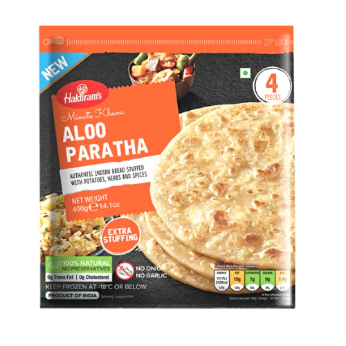 Buy Haldirams Frozen aloo Paratha 400g  online at the best price from FAIRMART.