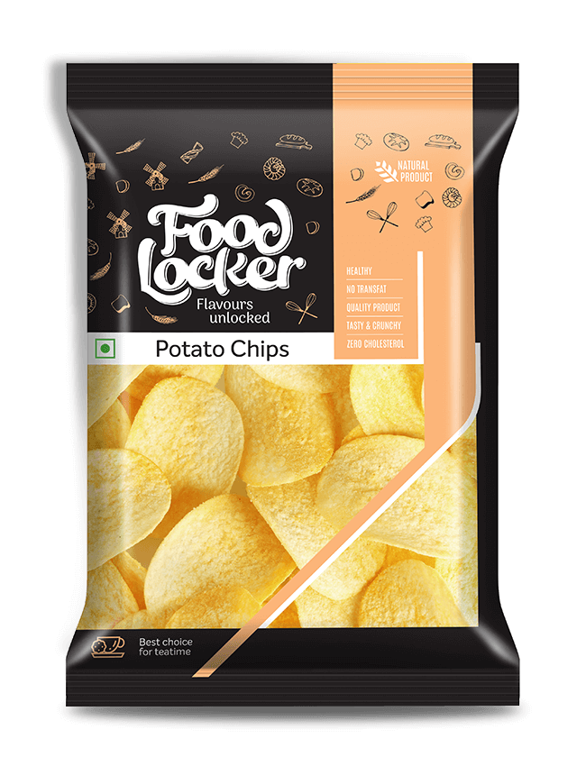 Buy Food Locker Potato round plain chips 100g  online at the best price from FAIRMART.