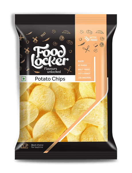 Buy Food Locker Potato round plain chips 100g  online at the best price from FAIRMART.
